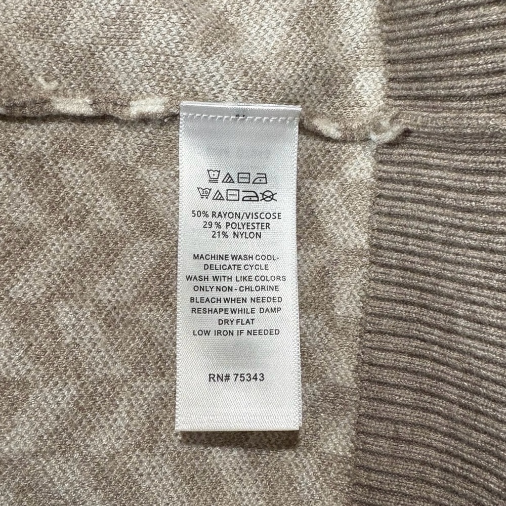NEW, Joie, Plus Size Open-Front Cardigan, 3X, Tan, Brown - Picture 8 of 9